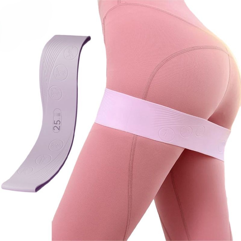 シリコン製ヒップレジスタンスバンド 15-45ポンド、32x - Pilates And Yoga Studio のレビューと価格