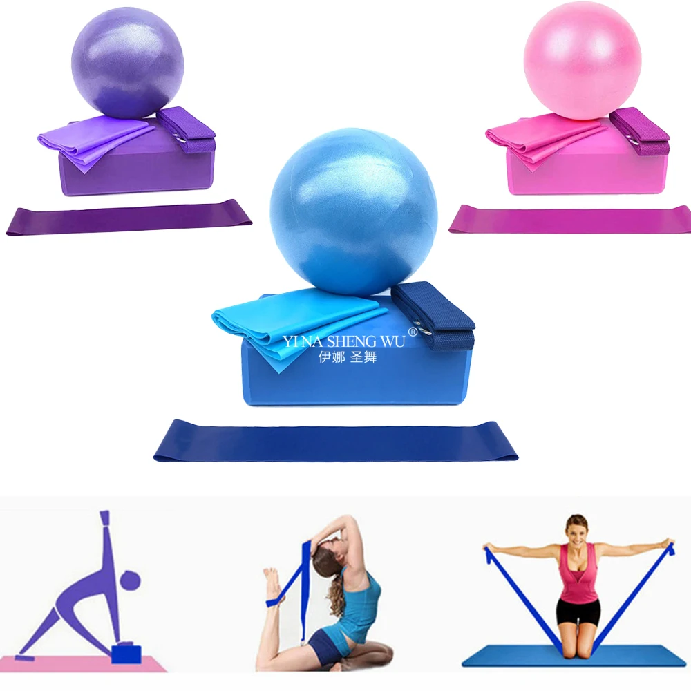 ヨガスターターキット 5 個セット ヨガ用品セット ブロック - Pilates Yoga Block Exercises のレビューと価格