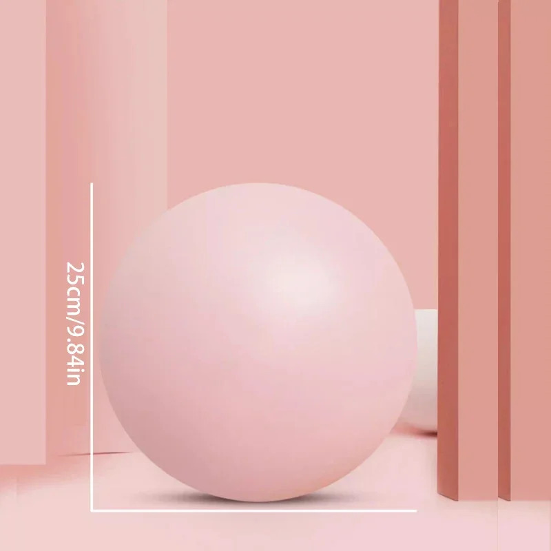 Pilates Yoga Tone - TG 厚めミニエクササイズボール 25cm ピラティス＆ヨガ用、耐爆発設計で脚の引き締めとヒップアップに、ホームワークアウトに最適