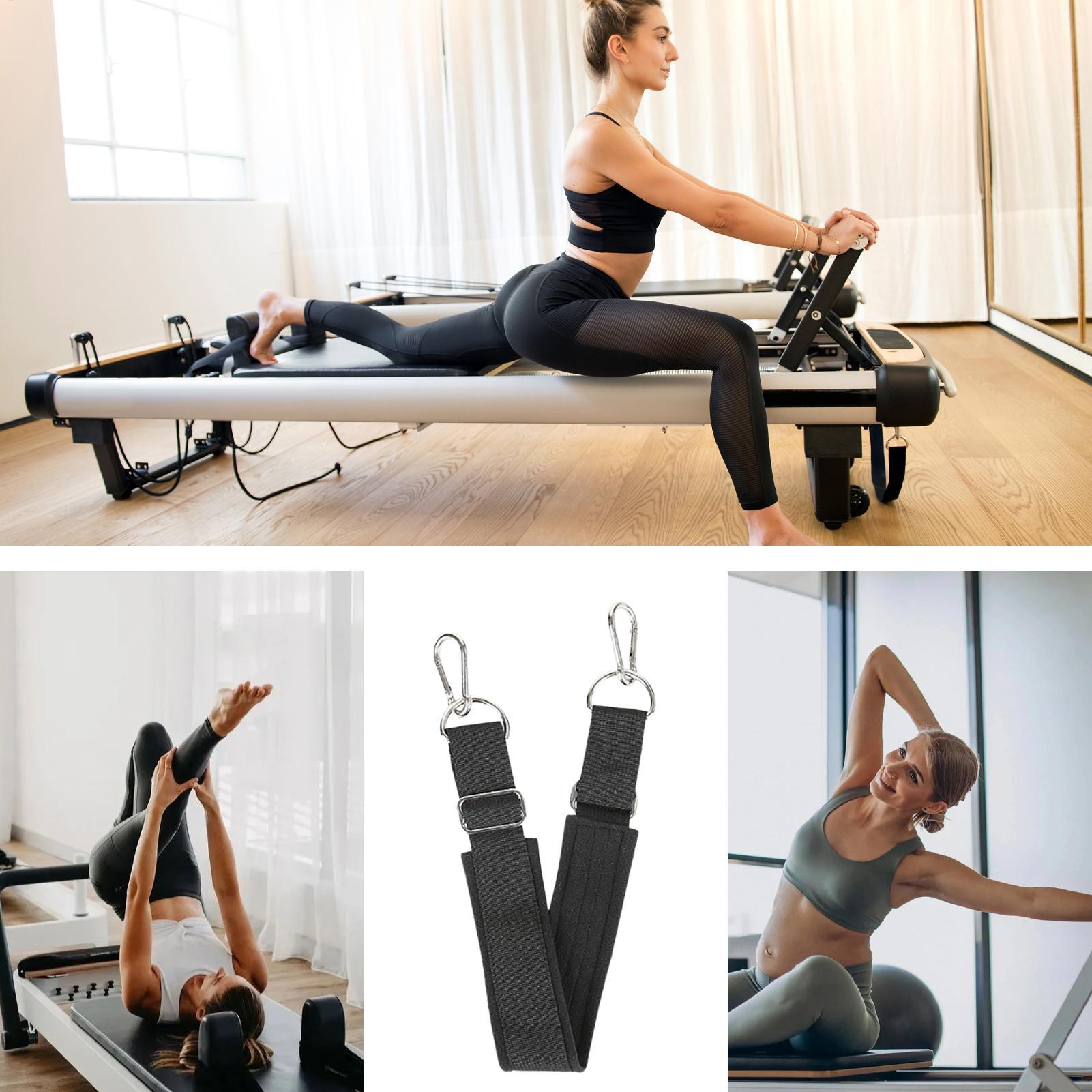 Pilates And Yoga Studio - ピラティスフットストラップ厚みのある調節可能な滑り止め高耐久ヨガピラティスリフォーマーフットストラップホームジムスタジオホテル寮用