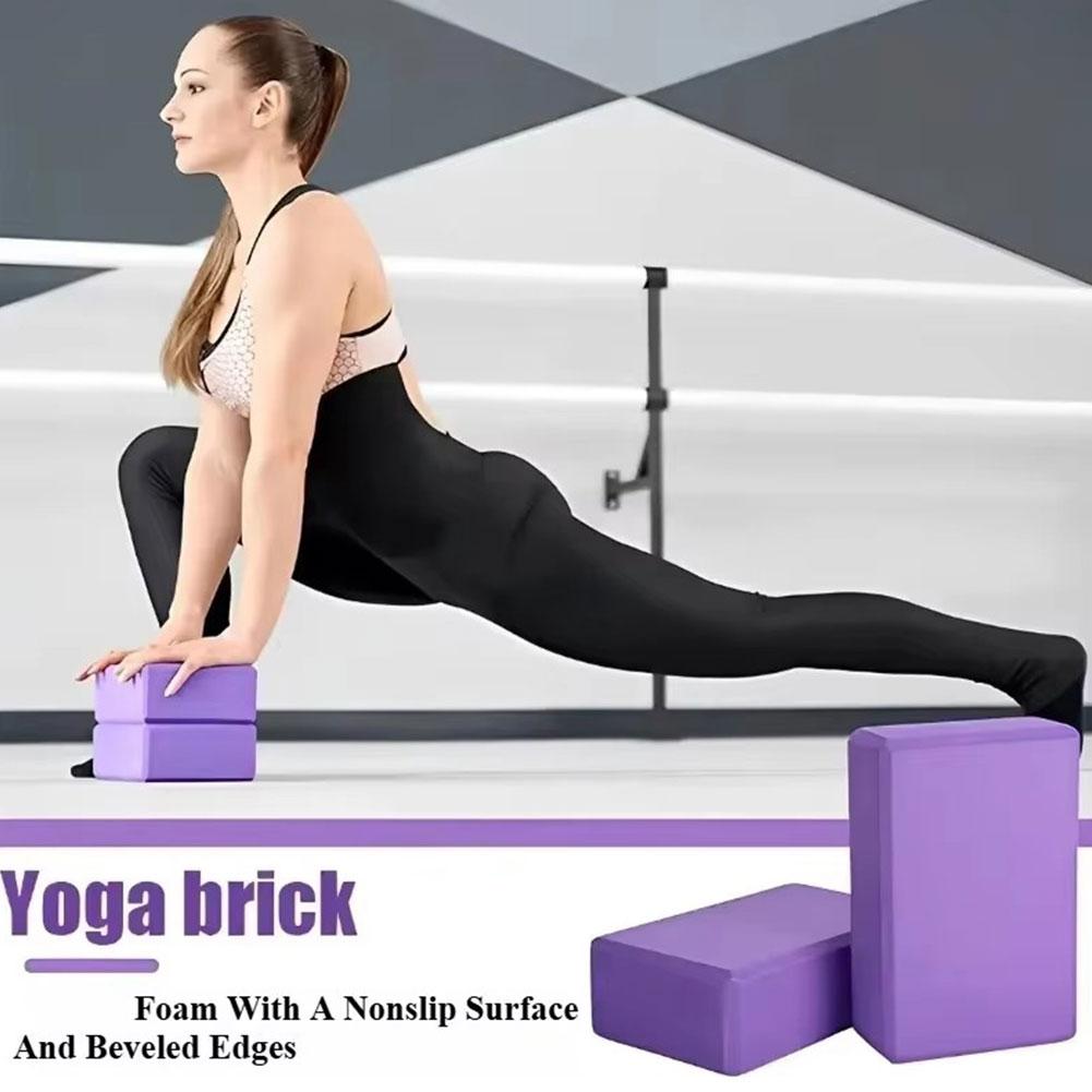 EVA製ヨガブロック、ダンス用ヨガブロック、キューブ型、ジム - Pilates Yoga Block Exercises のレビューと価格