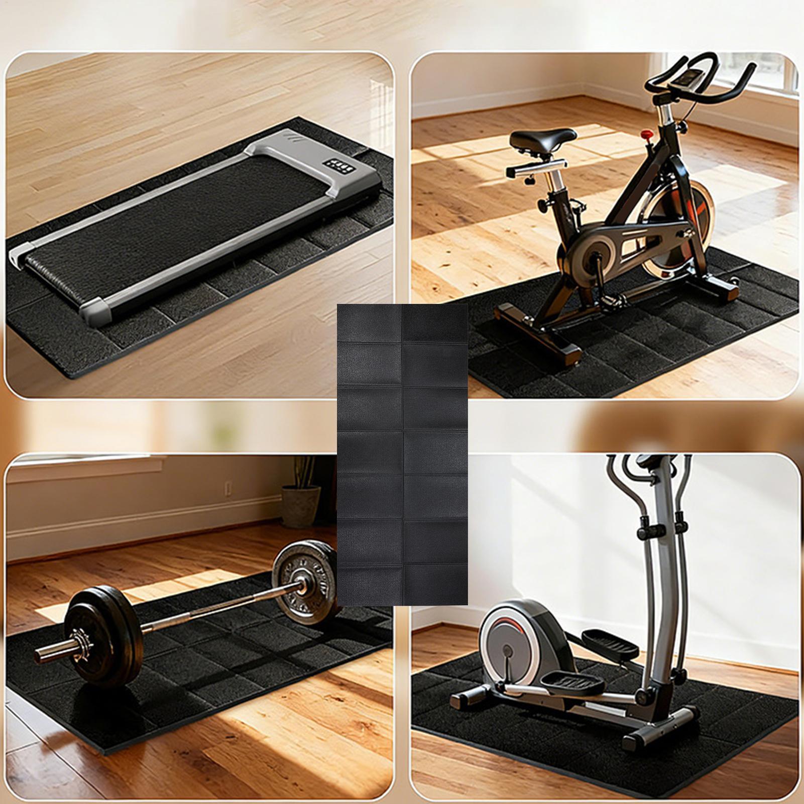 トレッドミルマット振動吸収ヘビーデューティトレッドミルフロア - Pilates Yoga Gym のレビューと価格
