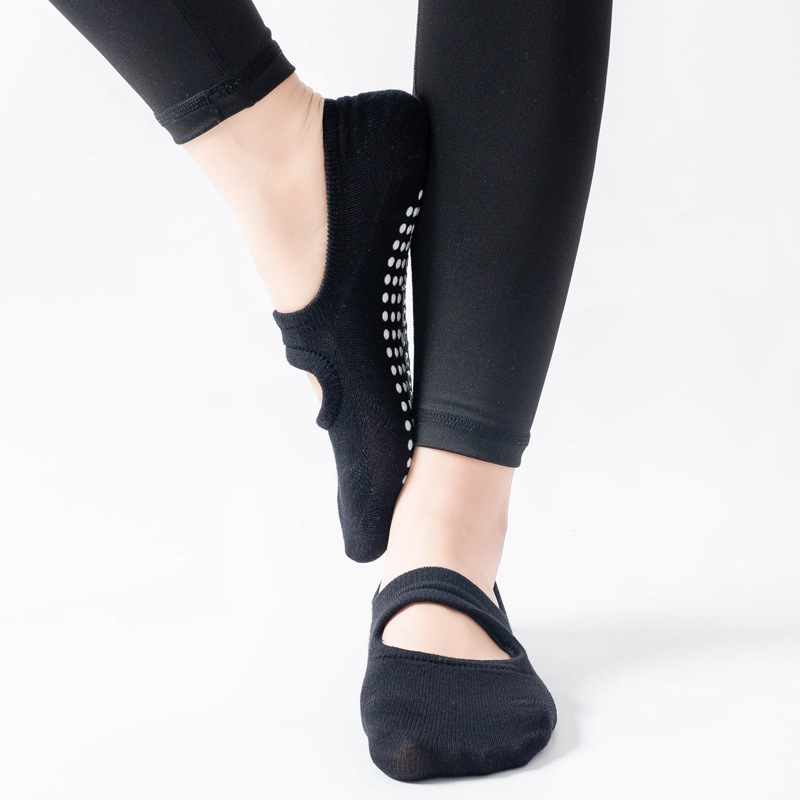 高品質の女性ヨガソックス滑り止め通気性バックレスピラティスソ - Pilates Yoga And Gym のレビューと価格