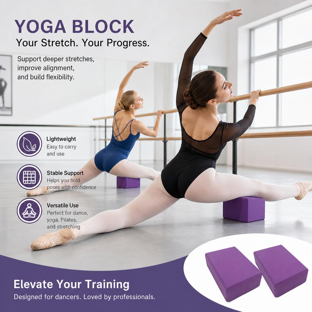 ダンスヨガ用ブロック、ジム用フォームブロック、ピラティス用ト - Pilates Yoga Block Exercises のレビューと価格