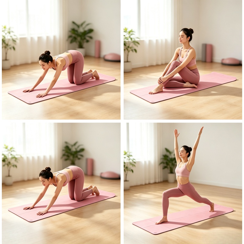 厚さ4mmの滑り止め加工ヨガマット。持ち運び可能で、衝撃を吸 - Pilates Yoga Mat のレビューと価格