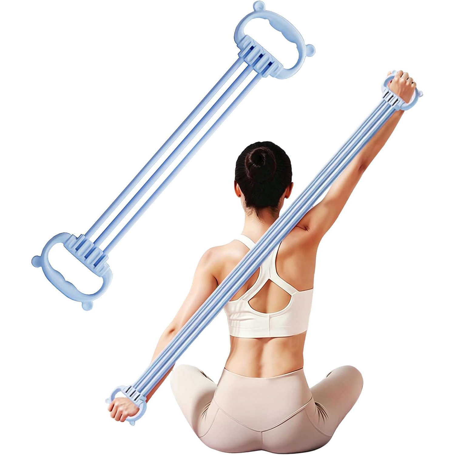 フィギュア8型レジスタンスバンド（女性・男性用、15-90ポ - Pilates Yoga Tone のレビューと価格