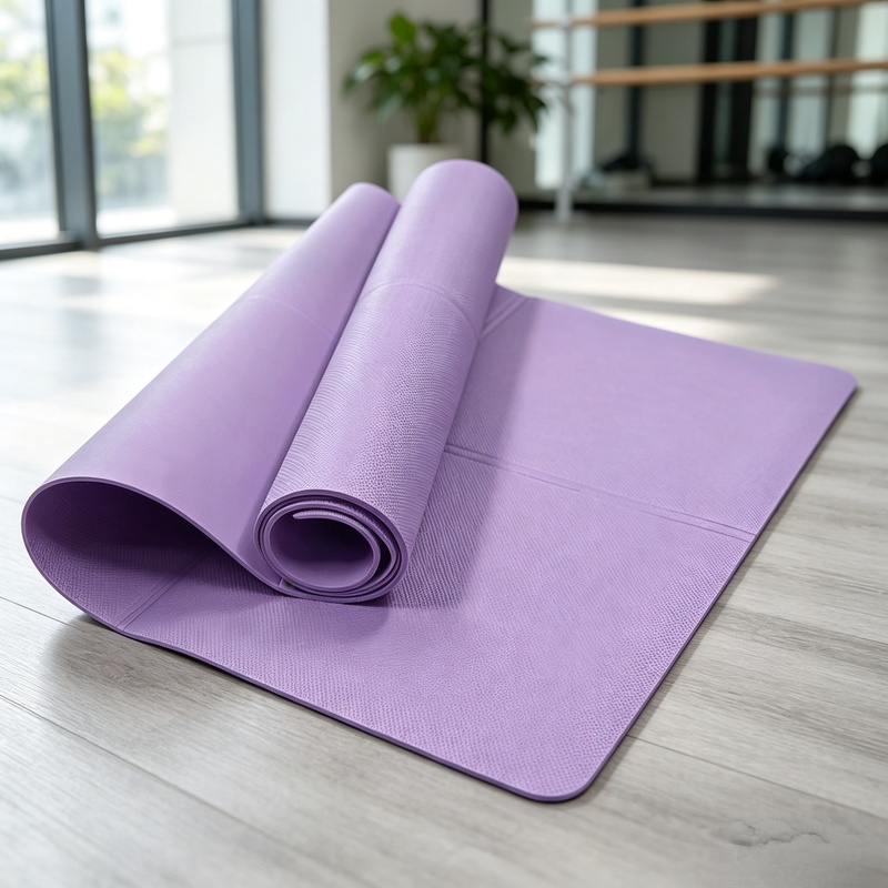 厚さ4mmの滑り止め加工を施したヨガマット。持ち運び可能なク - Pilates Yoga Mat のレビューと価格