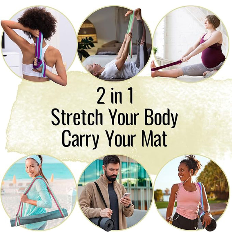 調節可能な滑り止めストラップ、ヨガ、ピラティス、ストレッチ、 - Pilates Yoga Mat のレビューと価格