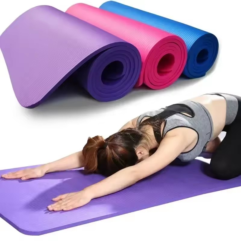 1CM厚ヨガマット滑り止めスポーツフィットネスマットNBRコ - Pilates Yoga Mat のレビューと価格