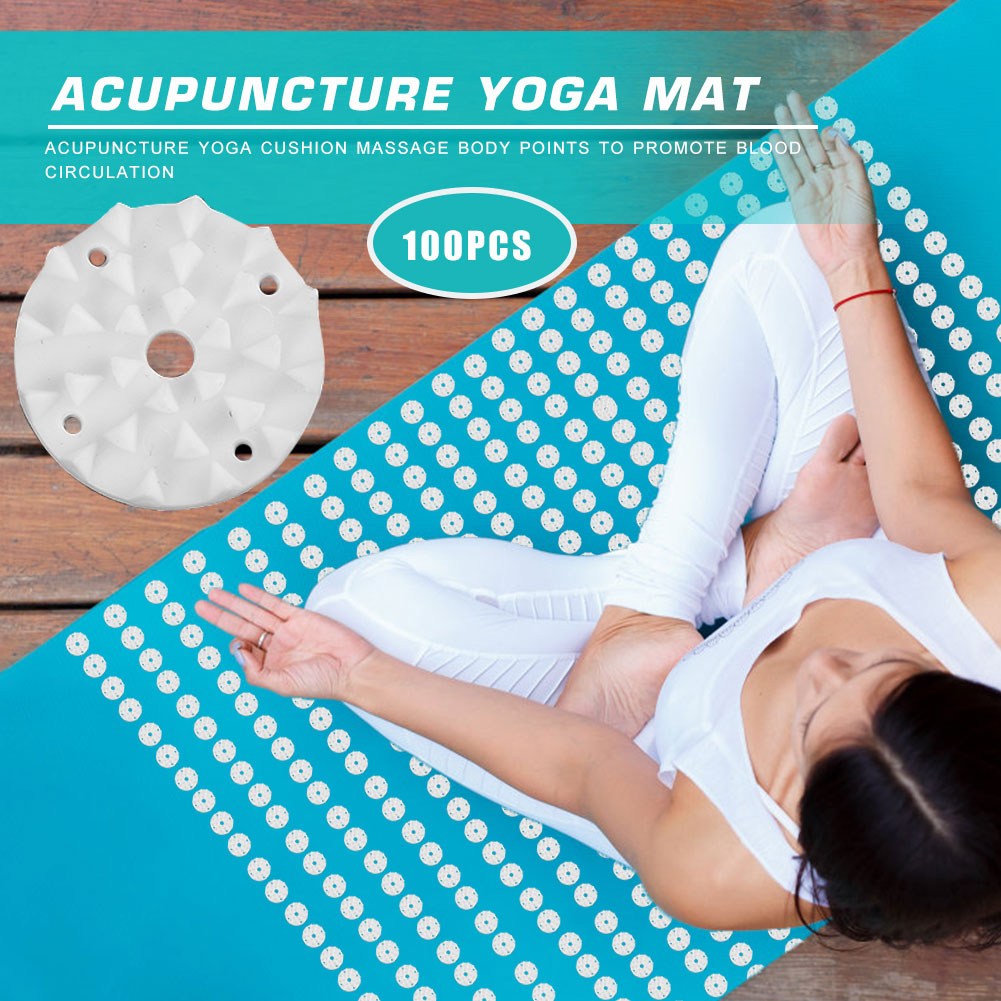 100 ピース/セットロータス指圧ヨガマットスパイクフィット - Pilates Yoga Mat のレビューと価格