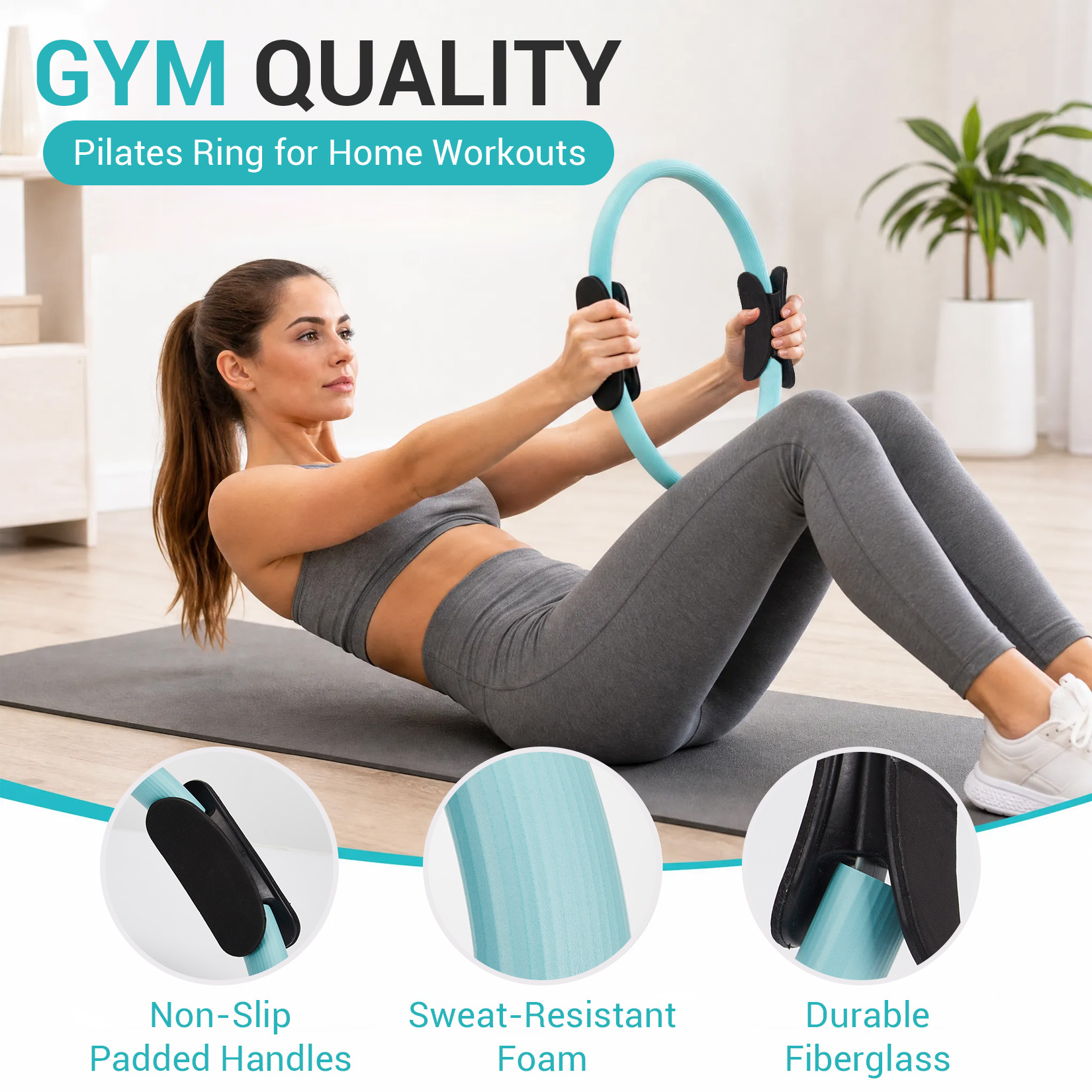 ピラティス トレーニングセット、6-in-1 ピラティスリン - Pilates Yoga Tone のレビューと価格