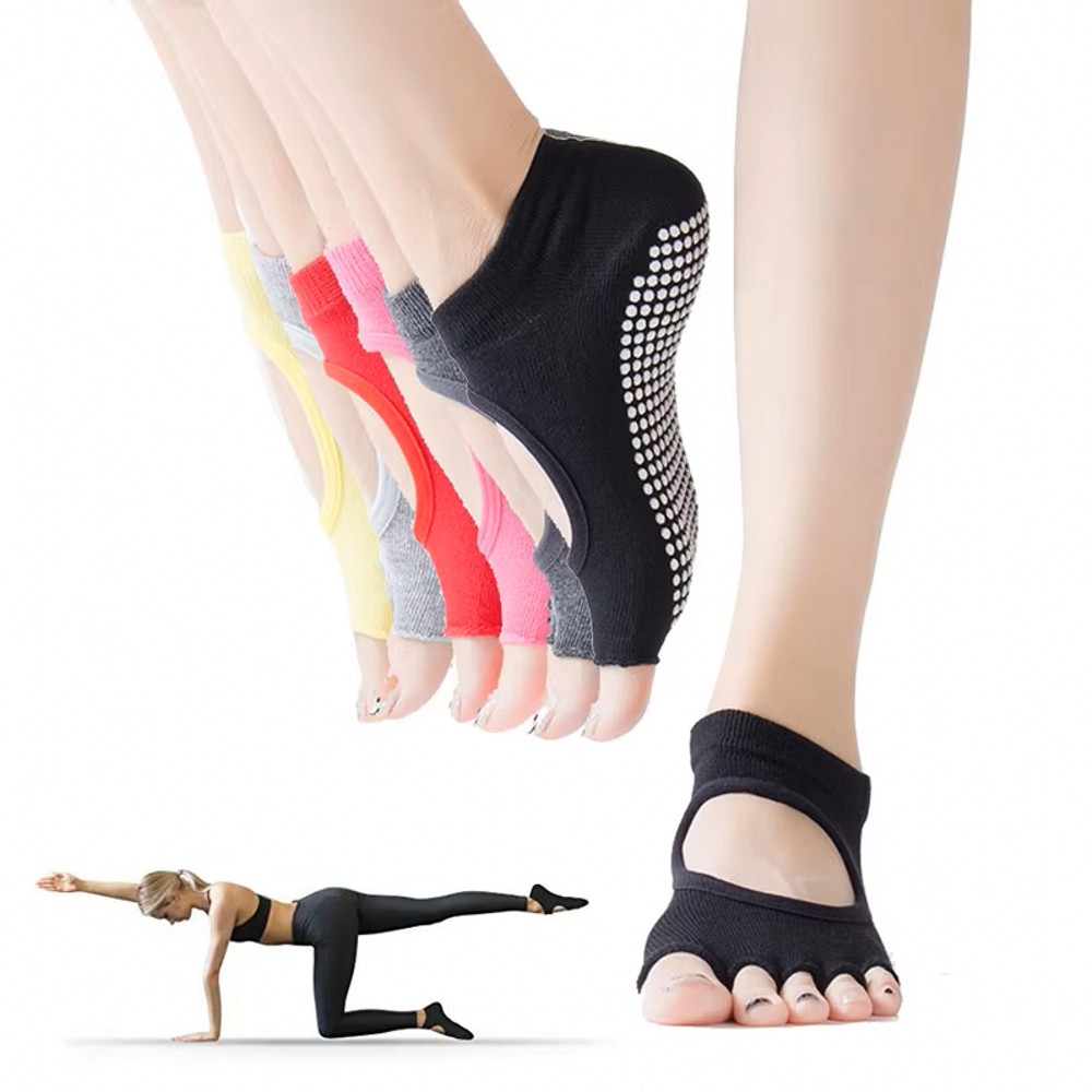 背中が開いた五本指タイプのヨガソックス。通気性に優れた、ピラ - Pilates And Yoga Studio のレビューと価格